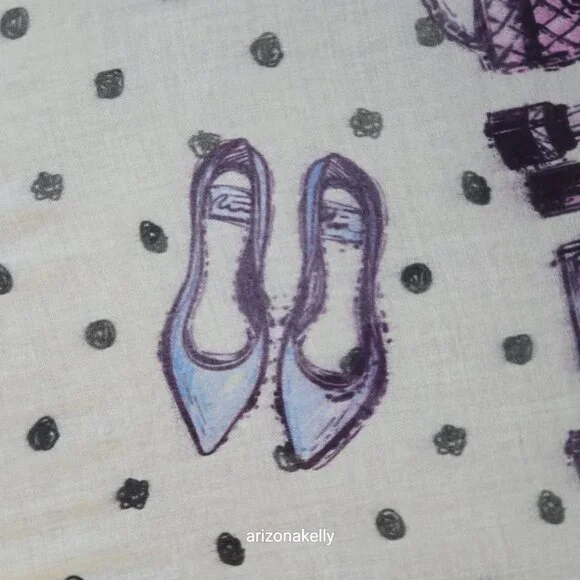 Cashmere & Silk Scarf- Shoes, Makeup, Watches, Glasses, Handbags Alberotanza - Picture 6 of 16